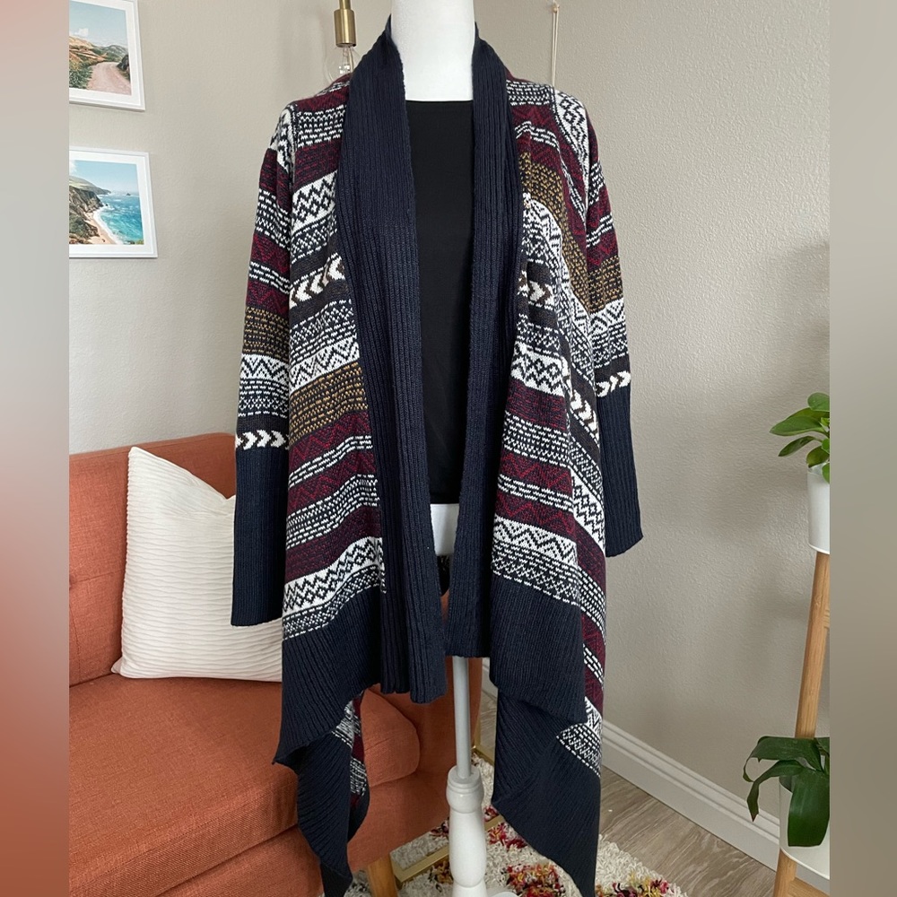 Tribal print cardigan